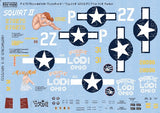 Warbird Decals 1/72 P47D Squirt II, Miss Mutt Pride of Lodi Ohio