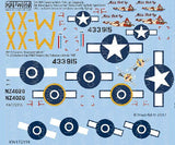 Warbird Decals 1/72 OA10A Catalina Miss Pick Up 5th Emergency Rescue Sq. Halesworth Suffolk April 1945, PBY5 Wanderin Witch Flt Lt Scholes 6th Sq. RNZF Halavo Bay Soloman Islands 1945