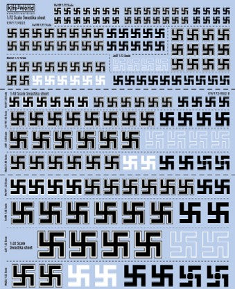 Warbird Decals Multi-Scale  1/72,  1/48, 1/32 Swastika Insignia