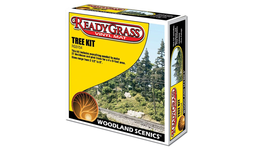 Woodland Scenics ReadyGrass- Tree Kit Deciduous & Pine Trees 2-1/2"-6" (27)