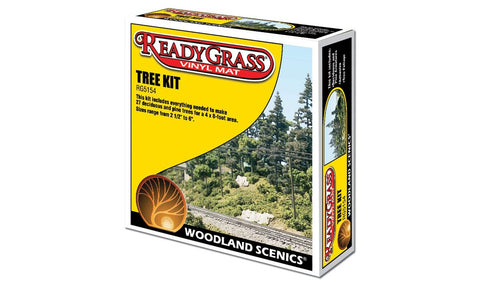 Woodland Scenics ReadyGrass- Tree Kit Deciduous & Pine Trees 2-1/2"-6" (27)