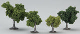 Woodland Scenics Ready Made Trees Value Pack- 3/4" - 2" Mixed Green Deciduous (38)