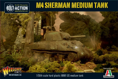 Warlord Games 28mm Bolt Action: WWII M4 Sherman US Medium Tank (Plastic)