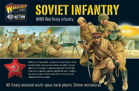 Warlord Games 28mm Bolt Action: WWII Soviet Red Army Infantry (40) (Plastic)