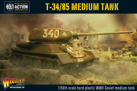 Warlord Games 28mm Bolt Action: WWII T34/85 Soviet Medium Tank Kit