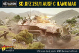 Warlord Games 28mm Bolt Action: WWII SdKfz 251/1 Ausf C Hanomag German Halftrack (Plastic)
