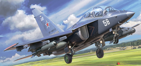 Zvezda Aircraft 1/48 Russian Light Bomber YAK-130 "Mitten" Kit