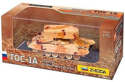 Zvezda Military 1/72 Russian TOS1A Heavy Flamethrower System Tank (Assembled)
