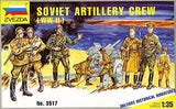 Zvezda Military 1/35 WWII Soviet Artillery Crew (D) Kit