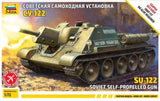 Zvezda Military 1/72 Soviet Su122 Self-Propelled Tank Destroyer Kit