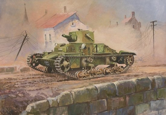Zvezda Military 1/100 British Matilda Mk I Infantry Tank Snap Kit