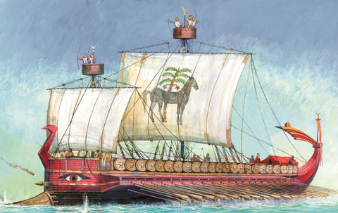 Zvezda Ships 1/72 Carthagenian Warship of the Punic Wars (Re-Issue) Kit
