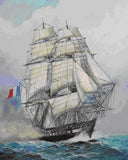 Zvezda Ships 1/200 French Napoleonic Era Acheron Frigate Kit